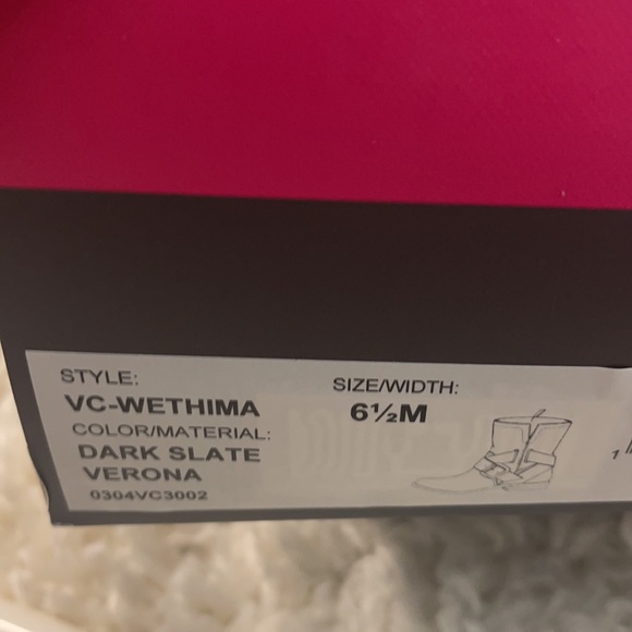 VINCE CAMUTO SUEDE BOOTS IN SLATE GRAY NWT! NEW WITH BOX SIZE 6.5 - Picture 6 of 7